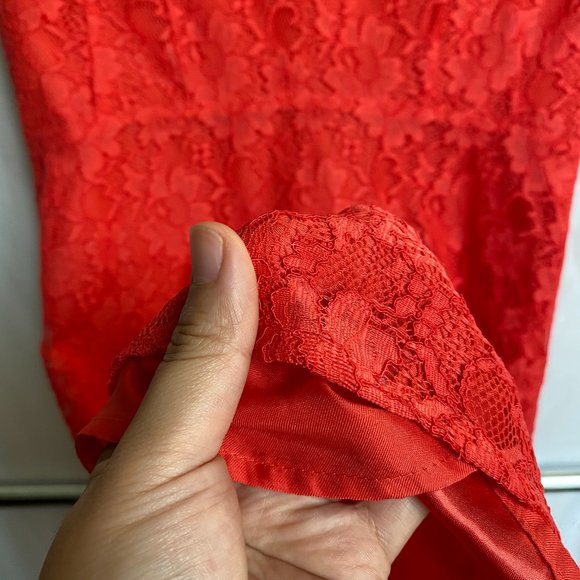NWOT French Connection Red Dress - Picture 2 of 4